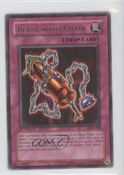 Blast with Chain 1st Ed. YuGiOh Legacy of Darkness #LOD-088 2003 READ - Image 1