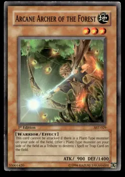 Arcane Archer of the Forest Ancient Sanctuary AST-029 MP YuGiOh TCG | Buy 10 Get - Image 1