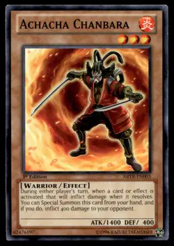 Achacha Chanbara Abyss Rising ABYR-EN003 MP YuGiOh TCG | Buy 10 Get 10 Free - Image 1