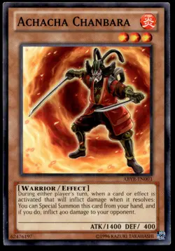 Achacha Chanbara Abyss Rising ABYR-EN003 MP YuGiOh TCG | Buy 10 Get 10 Free - Image 1