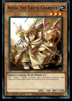 Aussa the Earth Charmer Structure Deck: Spirit Charmers SDCH-EN001 MP YuGiOh TCG - Image 1
