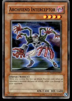 Archfiend Interceptor The Shining Darkness TSHD-EN007 MP YuGiOh TCG | Buy 10 Get - Image 1