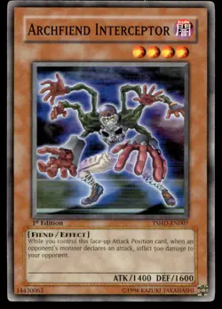 Archfiend Interceptor The Shining Darkness TSHD-EN007 MP YuGiOh TCG | Buy 10 Get - Image 1