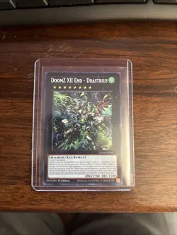 Yugioh! 1x DoomZ XII End - Drastrius DOOD-EN045 Secret Rare 1st Ed NM - Image 1