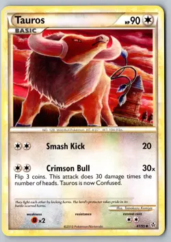 Pokemon: Tauros Uncommon Unleashed 41/95 LP+ - Image 1