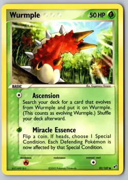 Pokemon: Wurmple Common Deoxys 82/107 LP - Image 1