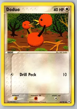 Pokemon: Doduo Common Hidden Legends 60/101 LP+ - Image 1