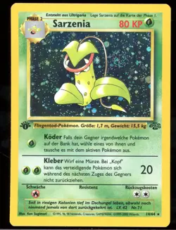 Sarzenia / Victreebel - 14/64 Dschungel - Holo 1st Edition DE NM Pokemon - Image 1
