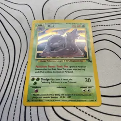 Pokemon WOTC Card - Muk - Fossil Set - Holo Rare - 13/62 - MP-HP - Image 2