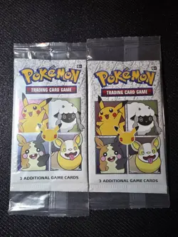 Pokemon TCG General Mills 25th Anniversary 3-card Booster Pack - Sealed Rare X2 - Image 1