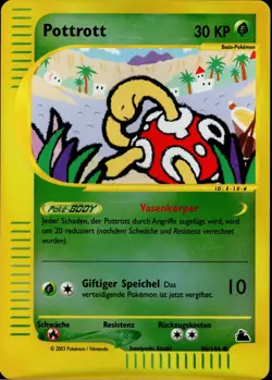 Pottrott / Shuckle - 96/144 Skyridge - Reverse Holo DE NM Pokemon - Image 1