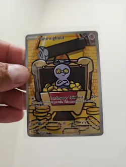 Pokemon TCG - Gimmighoul - Paradox Rift Illustration Rare Holo 198/182 - NM - Image 1