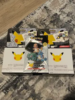 Pokemon TCG: 25th Anniversary Celebrations ETB/Collectors Chest Bundle - Image 1
