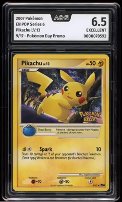 Pikachu - #9 POP Series 6 - Pokemon Day Promo - Englisch - AOG 6.5 Excellent - Image 1