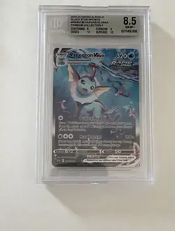 2 Graded Pokemon Cards CGC/BGS Charizard Holo JP + Vaporeon VMAX #SWSH182 - Image 2