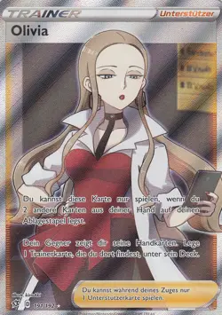 Olivia - 191/192 Schwert & Schild - Clash der Rebellen - Fullart DE NM Pokemon - Image 1
