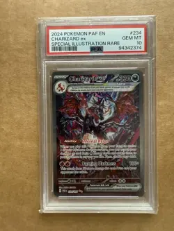 Pokemon Charizard ex 234/091 Paldean Fates SIR Holo EN 2024 PSA 10 - Image 1