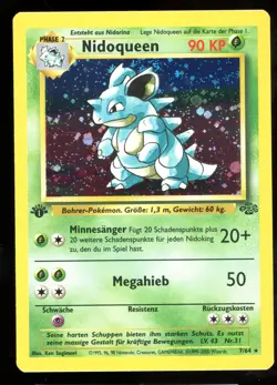 Nidoqueen - 7/64 Dschungel - Holo 1st Edition DE NM Pokemon - Image 1