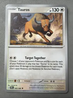 Pokemon TCG * 069/086 Tauros Uncommon * Mega Evolution Chaos Rising NM - Image 1
