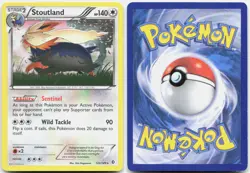 Stoutland 122/149 Holo Rare Boundaries Crossed Pokemon Holo LP - Image 3