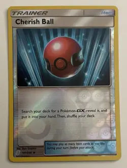 Cherish Ball 191/236 Pokemon TCG SM Unified Minds Reverse Holo LP - Image 1