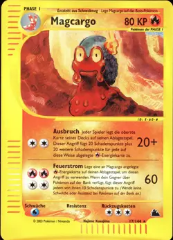 Magcargo - 17/144 Skyridge - Reverse Holo DE NM Pokemon - Image 1