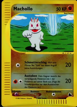 Machollo / Machop - 74/144 Skyridge - Reverse Holo DE NM Pokemon - Image 1
