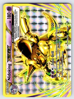 Nidoking BREAK 46/108 2016 XY Evolutions Pokemon Card TCG Ultra Rare Holo Nm/Vlp - Image 1