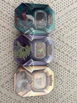 Pokemon Triple Whammy Tin Set of 3 - Tyranitar, Slaking, Darkrai Factory Sealed - Image 1