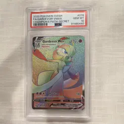 Pokemon Champions Path Gardevoir VMAX Secret Rare Holo Full Art 076/073 PSA 10 - Image 1