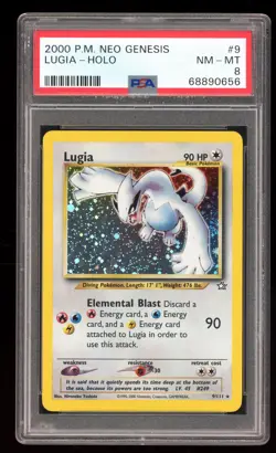 Lugia - #9 Neo Genesis - English - PSA 8 NM-MT - Image 1