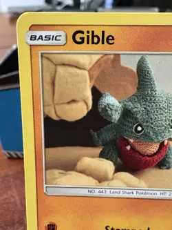 Gible 112/236 Common Normal SM - Unified Minds Pokemon Crochet Art Asaka Ito - Image 2