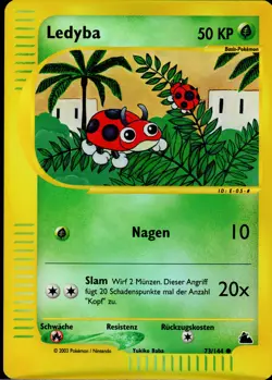 Ledyba - 73/144 Skyridge - Reverse Holo DE NM Pokemon - Image 1