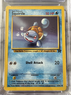 CGC Graded MINT 9 2000 Team Rocket Squirtle Pokemon TEAM ROCKET - UNLIMITED #068 - Image 2
