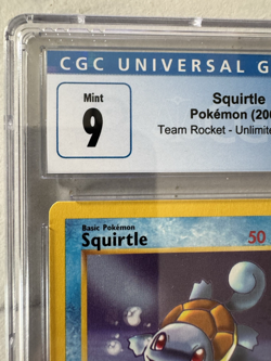 CGC Graded MINT 9 2000 Team Rocket Squirtle Pokemon TEAM ROCKET - UNLIMITED #068 - Image 4