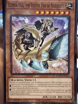 Yugioh! Gizmek Uka, the Festive Fox of Fecundity - EGO1-EN020 - Common - 1st Edi - Image 2