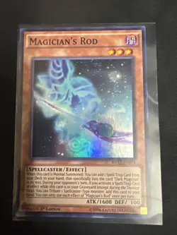 Yu-Gi-Oh! Magician's Rod Super Rare 2017 MP17-EN074 Near Mint 1st Edition - Image 1