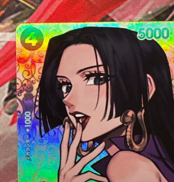 Boa Hancock One Piece Trading Card OP01-078 OP04 SR SP Special Parallel Card - Image 3