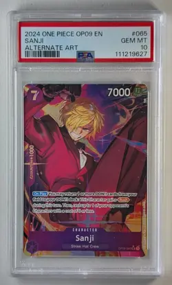 [One Piece TCG] [PSA 10] [Sanji] [OP09-065] [Alt Art] - Image 1