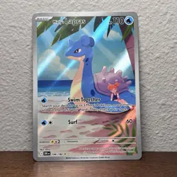 Pokemon TCG Card Misty's Lapras 194/182 Destined Rivals Full Art Secret Rare - Image 1