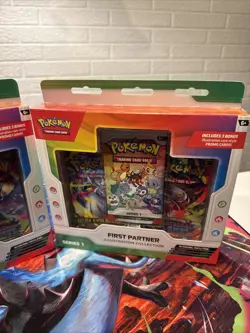 Pokemon TCG First Partner Illustration Collection Series 1. 2 box set SEALED - Image 3
