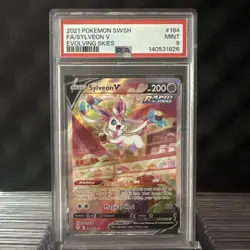 Pokemon | PSA 9 | Sword & Shield Evolving Skies | Sylveon V 184/203 Alt Art - Image 1