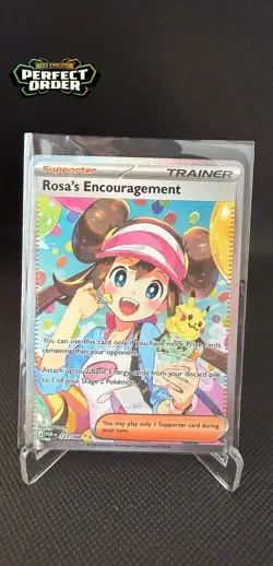 Pokemon TCG Rosa's Encouragement 123/088 Me03 Perfect Order SIR - Image 1