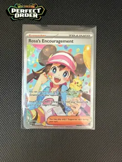 Pokemon TCG Rosa's Encouragement 123/088 Me03 Perfect Order SIR - Image 2