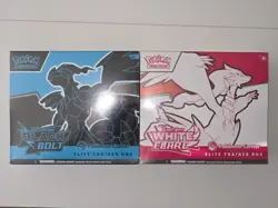 BOTH SEALED Pokemon Center Black Bolt & White Flare Elite Trainer Boxes - Image 1