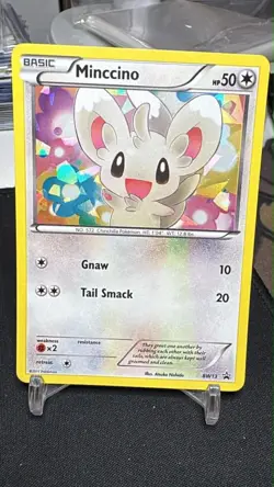 Minccino - (Cracked Ice Holo) BW13 Black & White Holo - Image 1