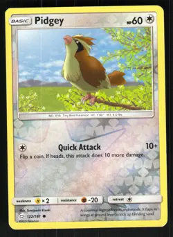 Pidgey (122) 122/181 SM - Team Up Common Reverse Holo NM - Image 1