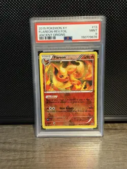 Flareon Ancient Origins Reverse Holo Card 13/98 PSA 9 - Image 1