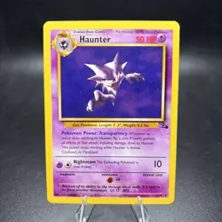 Haunter Pokemon Card Non-Holo 21/62 Fossil Set Rare 1999 Original NM/LP -j - Image 1