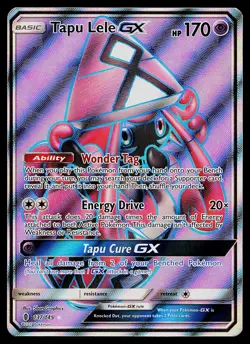 Pokemon Card - Tapu Lele GX Guardians Rising 137/145 Ultra Rare - Image 1